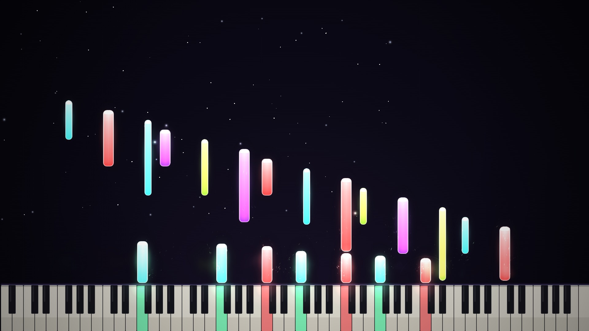 Fireworks particles in the Spectrum palette